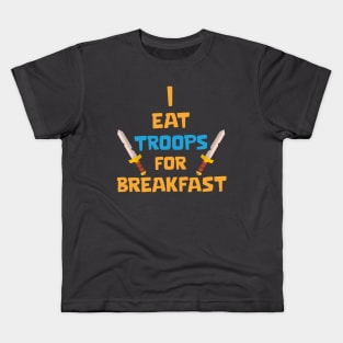 Eat troops for Breakfast Kids T-Shirt